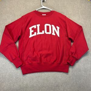 Elon Phoenix Sweatshirt Men's Medium Red Crewneck Champion Reverse Weave NEW